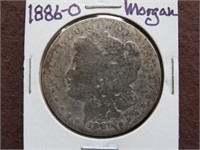 1886 O MORGAN SILVER DOLLAR 90%
