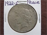 1922 S PEACE SILVER DOLLAR 90%