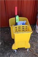 MOP BUCKET AND CLEANING SUPPLIES