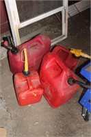 LOT OF FOUR GAS CANS