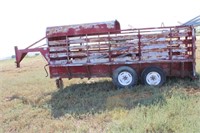 HALE 16' GOOSNECK STOCK TRAILER AND CONTENTS