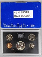1969 Mint Proof Set (40% Silver Half Dollar)
