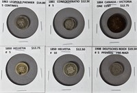 Six Antique Foreign Coins