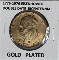 Bicentennial Gold Plated Eisenhower Dollar