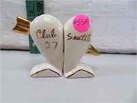 Vintage Club Seattle His & Hers S&P Shakers 2&3/4"