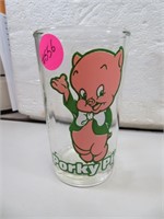 Vintage 1976 Porky Pig Glass 4&1/4"