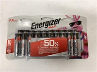 (4x bid) Energizer Max 20 Ct AA Batteries
