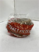 (12x bid) Natural 100 Ct Basket Filters