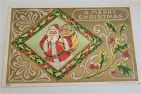 1900s Post Card - Christmas -framed
