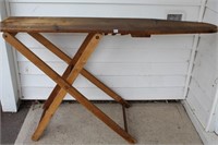 VINTAGE WOODEN IRONING BOARD -GREAT PROJECT PIECE