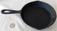 6.5" cast iron skillet, marked 3 and ...