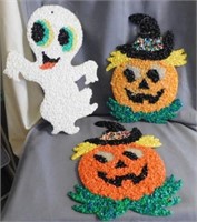 1970's melted plastic popcorn Halloween ghost and