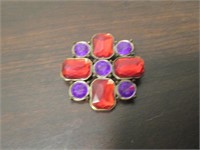 Purple & Red Pin