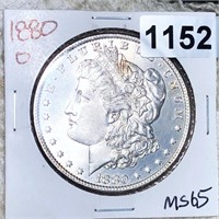 1880-O Morgan Silver Dollar GEM BU