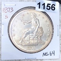 1873-S Trade Silver Dollar UNCIRCULATED