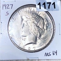 1927-S Peace Silver Dollar UNCIRCULATED