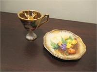 Hand Painted Mini Tea Cup & Plate