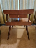 Tiered Mid Century End Table