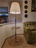 Mid Century Lamp/ End Table