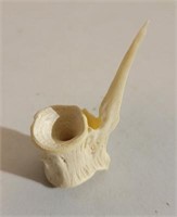 Miniature Bone Carved Pipe