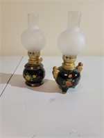 Mini Oil Lamps 7 1/2" tall