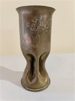 Antique Weighted Brass Goblet