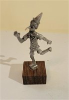 Vintage Pewter Pinocchio Made By Peltro