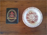 Anheuser Busch Playing Cards & Vintage Ashtray