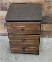End Table W/ 3-Drawers
