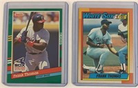 1990 (Rookie) & 91 Frank Thomas Cards