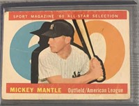 Original Authentic 1960 Mickey Mantle SP Card