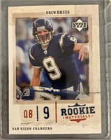 Drew Brees Rookie Materials Matters Card