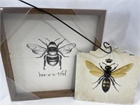 Bee Signs Wood/Metal