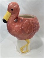 Pink Flamingo Ceramic Planter Pot