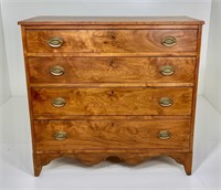 Winchester Va. walnut chest of drawers from the