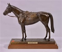 Bronze horse "Genuine Risk" by Marilyn Newmark,