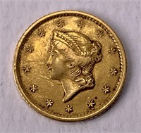 Gold $1 Liberty Head 1852-O