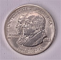 "Monroe Doctrine" silver half dollar, 1923