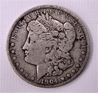 Two 1901 O silver dollars