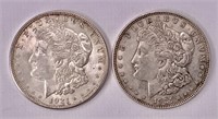 2 Morgan silver dollars 1921D