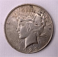 1923D  Peace silver dollar