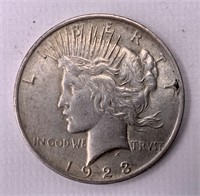 1923  Peace silver dollar