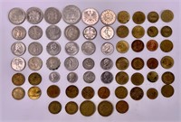 Coin lot: foreign coins - German / French /
