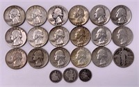 Silver coins: 1853 & 1839 half dimes / 1914 dime /