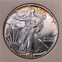 Silver $1  American Eagle, 1988  uncirculated