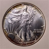 Silver $1  American Eagle, 1993  uncirculated