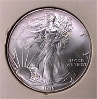 Silver $1  American Eagle, 1995  uncirculated