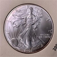 Silver $1  American Eagle, 2002  uncirculated