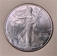 Silver $1  American Eagle, 2003  uncirculated