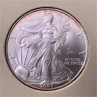 Silver $1  American Eagle, 2005  uncirculated